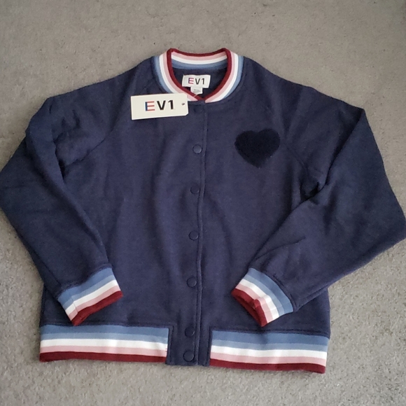 Ellen Degeneres Jackets & Blazers - Ellen DeGeneres EV1 Heart Varsity Bomber Jacket